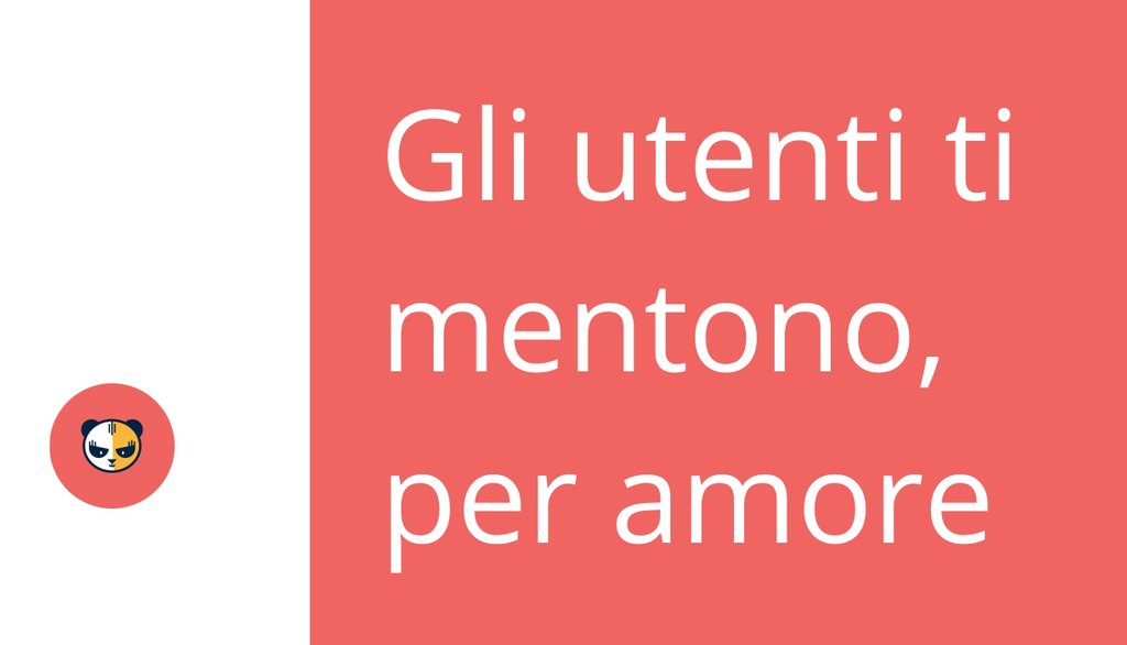 Una sfida nella user research è ricevere risposte oneste: le persone preferiscono compiacere il prossimo piuttosto che criticarlo.
Leggi di più 👉 lttr.ai/ZiAi