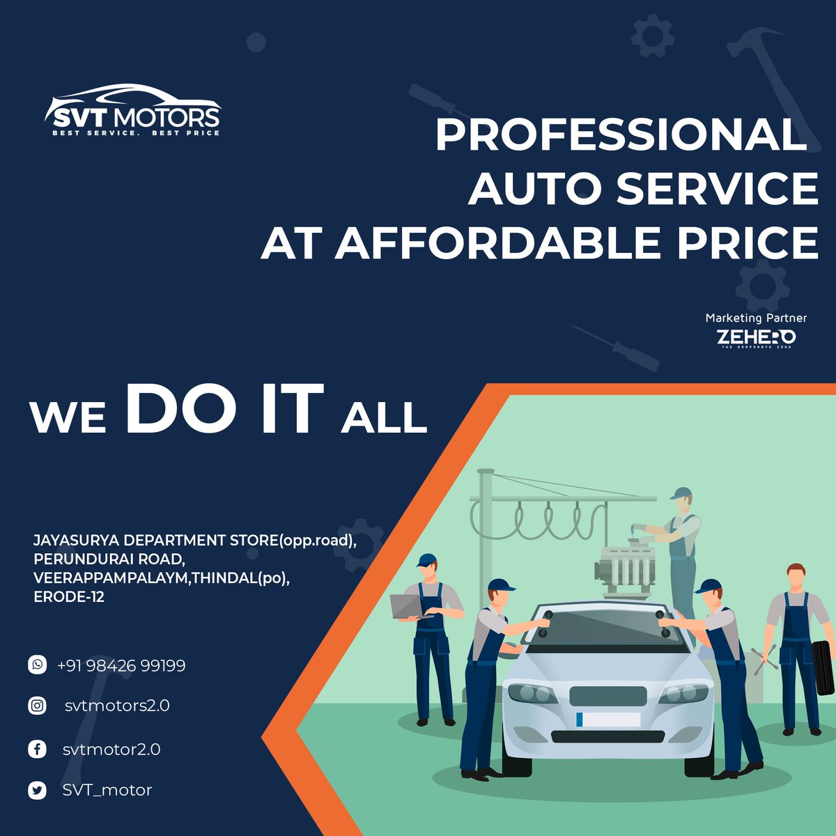 We are provide best and quality auto services @ affordable price 👨‍🔧

Call us Now : ☎️9842699199

#erode #tamilnadu #autoservices #automobile #carrepair #carrepairshop #lowprice #carlovers #DriveSafe