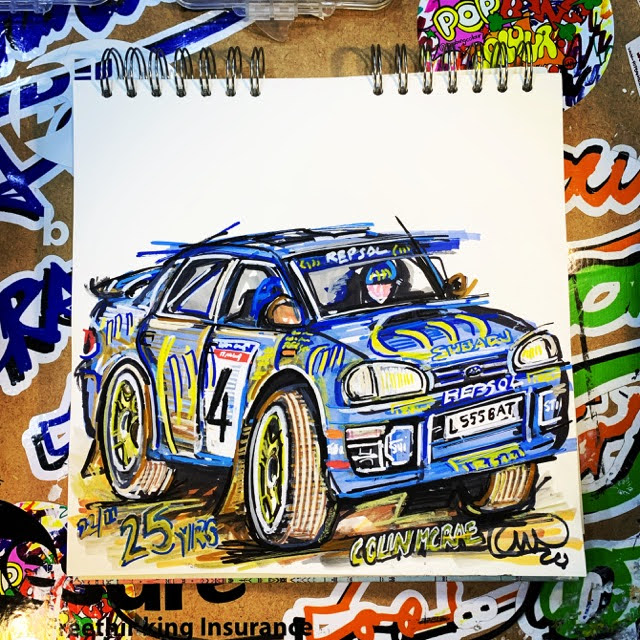 MConstanduros's tweet photo. Yesterday we celebrated the 25th anniversary of #ColinMcRae becoming World Rally Champion. Here is a snapshot from the weekend @prodrive @tomcary_tel @OfficialWRC @WalesRallyGB @ourmotorsportuk @colmcklein @Popbangcolour @DirtFishRally @davidevansrally #MCRAE25 #WRC #L555BAT https://t.co/JyYDArfbh8