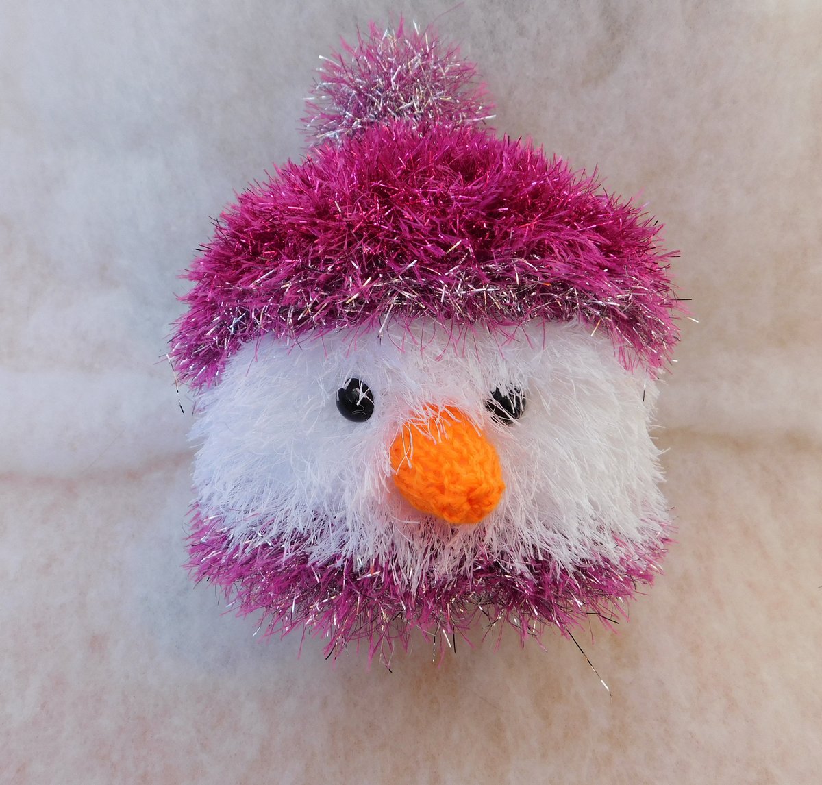 PincushionThe's tweet photo. Excited to share the latest addition to my #etsy shop: Hand Knitted Christmas Snowman Toilet roll cover https://t.co/AXBNEPv5jT #white #christmas #pink #snowman #bobblehat #2colour #tinselwool #dkwool #bsstuffing https://t.co/1zDoRJfFXI