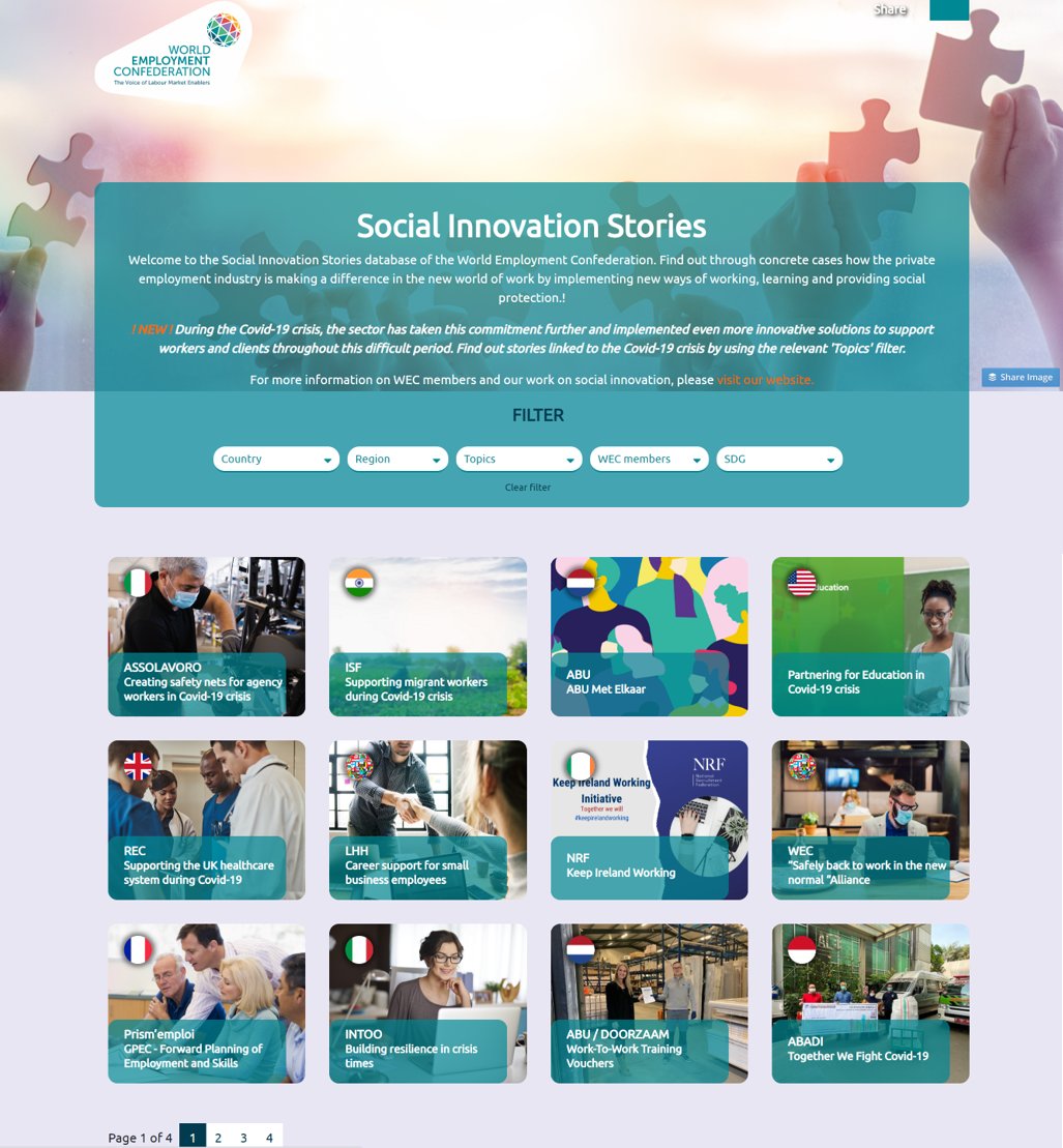 WECglobal's tweet photo. See how the private #employment services sector is concretely making a difference during #Covid19 crisis through the stories of our members: https://t.co/g9TLLBuOTO https://t.co/PTebQf0AGj