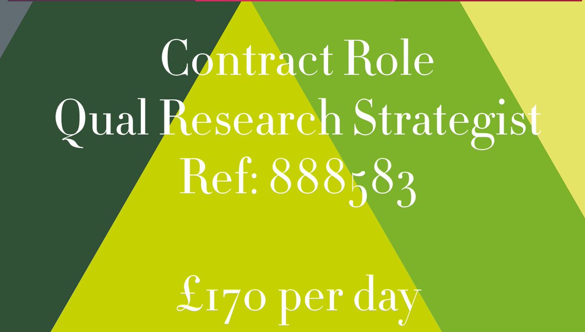 HassonAssociate's tweet photo. **New Contract Role**
Qual Research Strategist
Β£170 Per day
Read more here>https://t.co/vTgawA5bCt
To discuss further, please contact: Nikki Drinan
E: Nikki@hassonassociates.com
#NewJob #Interim #Contract #DayRate #qualitativeresearch #Strategists #freelance #research #fmcg https://t.co/qTVKVwvqgw