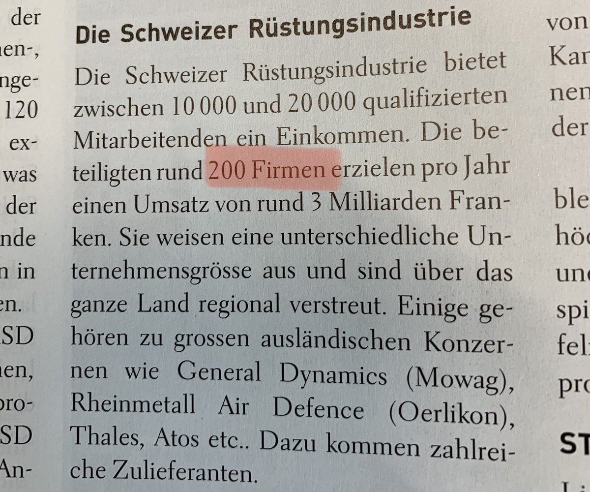 SwissMem hat im <a href="/kriegsgeschaeft/">Ja zur Kriegsgeschäfte-Initiative</a>-Abstimmungskampf die Lüge verbreitet, dass es in 🇨🇭 3000 Kriegsmaterialproduzenten gebe. Der Bundesrat hat diese Lüge übernommen. Dumm ist einfach, wenn dann der «Schweizer Soldat» von rund 200 Firmen schreibt <a href="/lenzchristoph/">@lenzchristoph</a> <a href="/jan_jirat/">Jan Jirát</a>