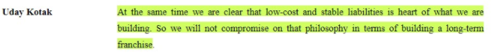 28/ As the CASA deposit book grew, Kotak’s extra interest cost too kept on growing from Rs.500crs to Rs.1500crs each year. Marketing and digital infrastructure costs too were damping the bottom line.