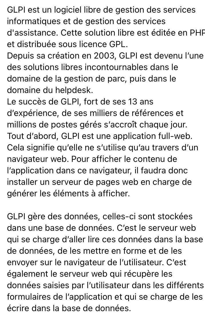 com_tele_net's tweet photo. #thématique: organisation du SI
#post26: GLPI(Gestionnaire Libre de Parc Informatique)
#redacteur: @gora_attidjani 

GLPI est un logiciel libre de gestion des services informatiques et de gestion des services d'assistance. https://t.co/Ndo1hlYhIN