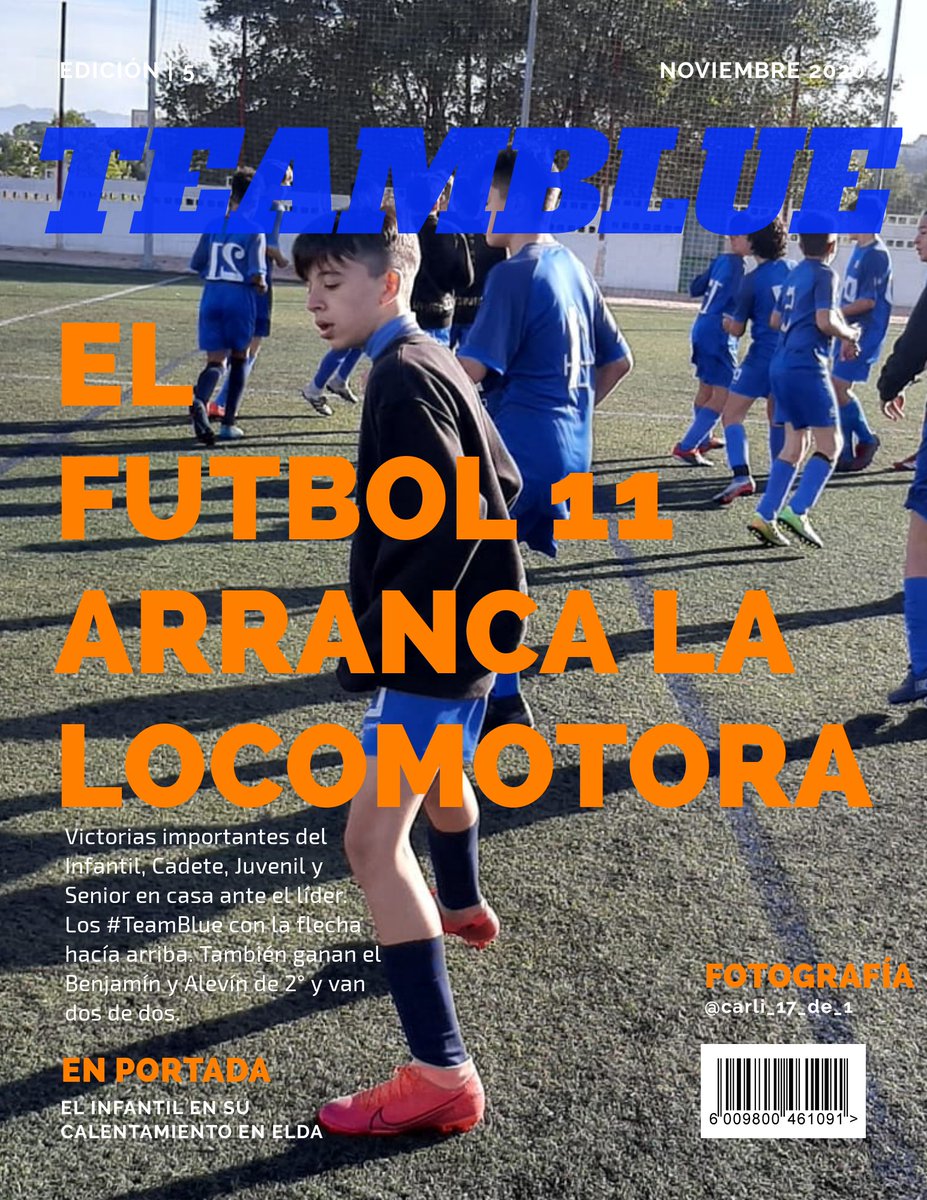 CF_Rafal's tweet photo. Portada semanal 📰 de nuestro #TeamBlue:
📌 Victorias importantes del infantil, cadete, juvenil y senior en casa ante el líder.
📌 En fútbol 8 gana el Alevín y Benjamín de 2° y pierden el Prebenjamín, Alevín y Benjamín de 1°.

La diversión está en el juego https://t.co/bGsAGHBqeT