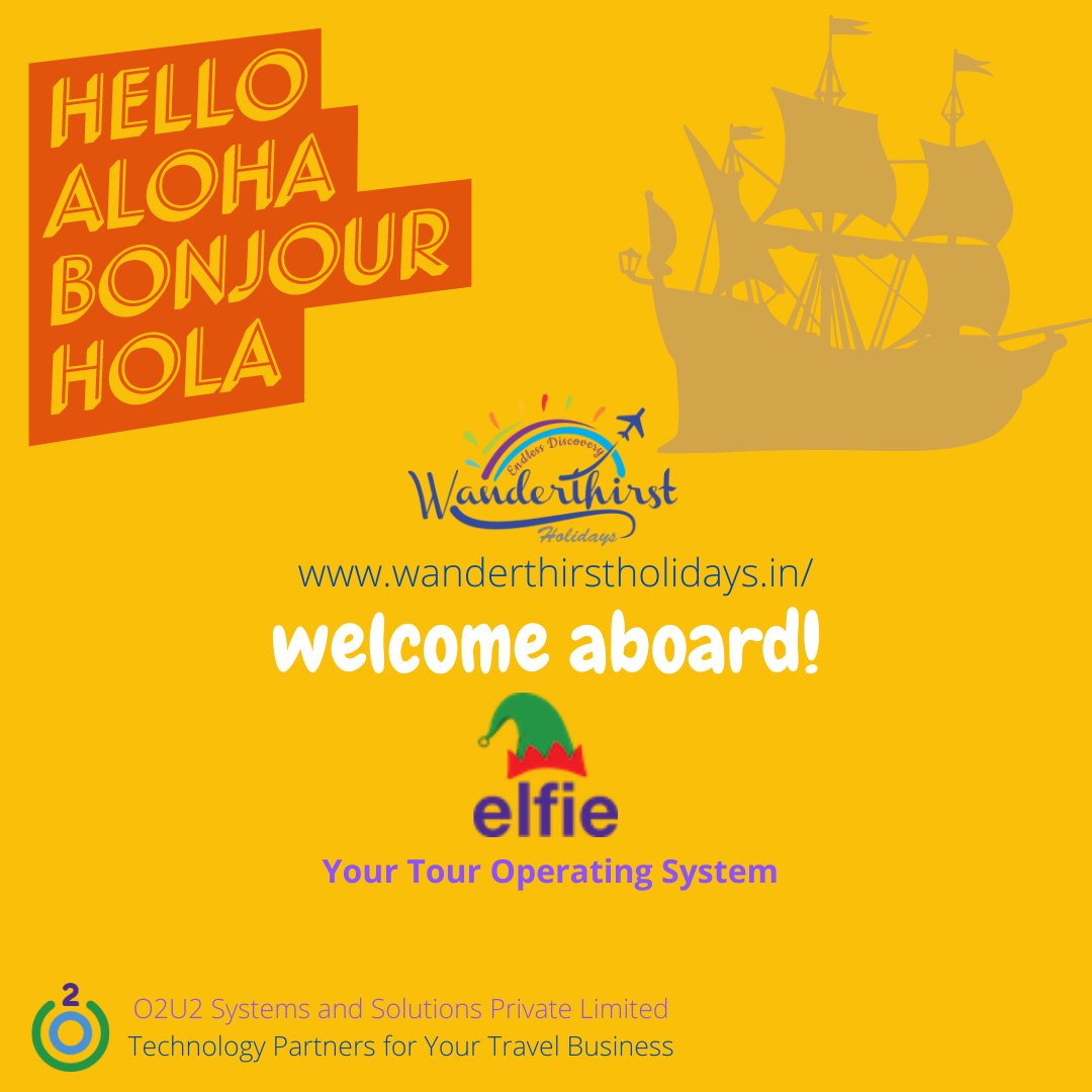 o2u2solutions's tweet photo. From the lovely city of Kolkata -  Wanderthirst Holidays Pvt Ltd. Welcome aboard! 
https://t.co/GXINOQt5SQ
We are #inthistogether #TravelAgain #OneTravelIndustry #TogetherInTravel https://t.co/fDzUFU55u3