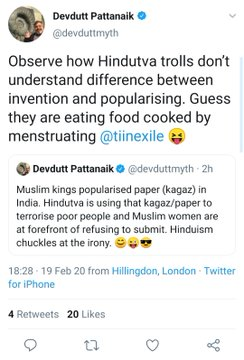 Corporate who sponsor him, publishers who publish his books, newspapers who print his articles, readers who buy his books, and the Ministry of External Affairs all must be proud.(last screenshot h/t  @Your_Levodopa)