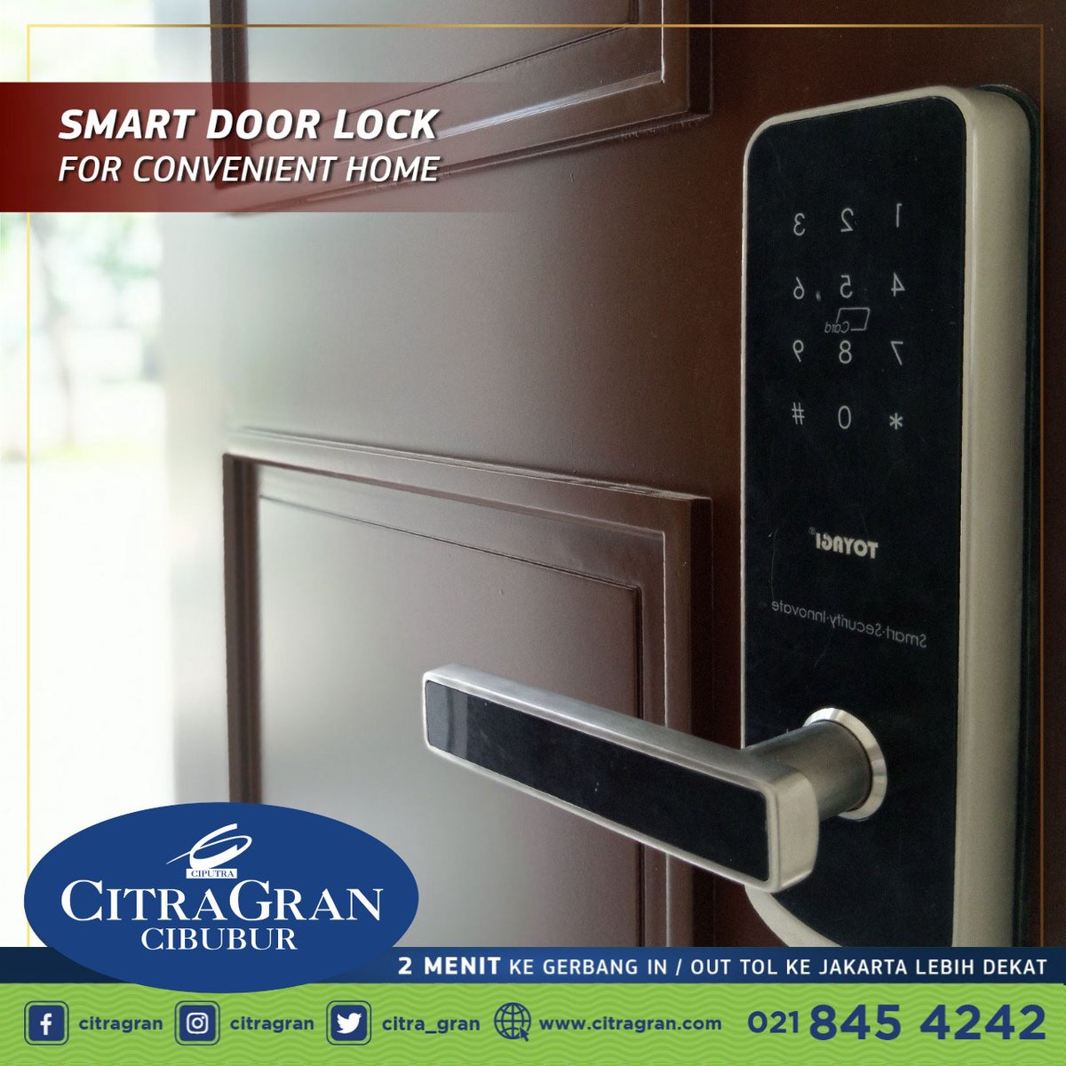 citra_gran's tweet photo. Ingin memiliki hunian modern yang prestisius berada di LINGKUNGAN ASRI, kawasan HIJAU, MODERN, NYAMAN dan STRATEGIS di Cibubur?
Memiliki LOKASI STRATEGIS, hanya 2 menit ke Gerbang Tol
Limited Offer 11.11
Disc 11%*
Special 11 Gift*

Jadi Tunggu Apa lagi...
Hubungi 021 8454242 https://t.co/mWqbooSsg3