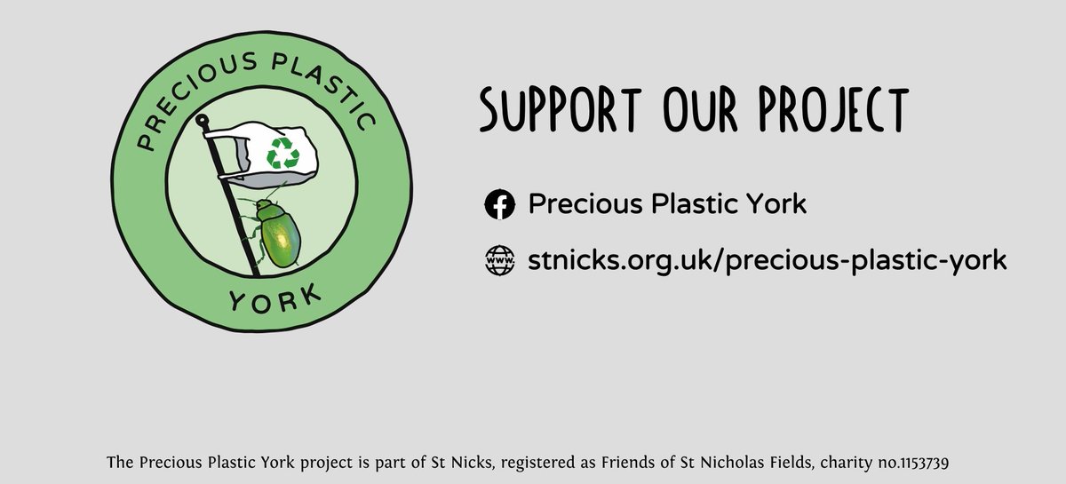 StNicksFields's tweet photo. Our Precious Plastic York crowdfunder is now live! We'd really appreciate your support! https://t.co/pdQdCegI9v https://t.co/QTaJ64qc32