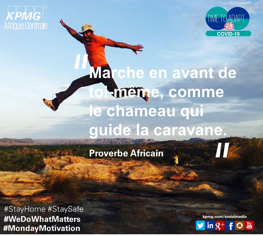 [#MondayMotivation] 'Marches en avant de toi-même, comme le chameau qui guide la caravane' proverbe Africain. #WeDoWhatMatters #StaySafe #TimeToAdapt