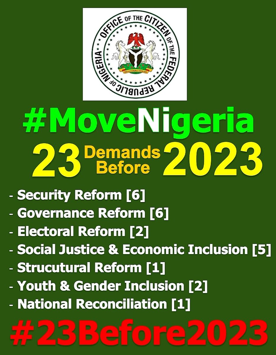 #EndSARS #MoveNigeria #EndBadGovernanceinNIGERIA #23Before2023