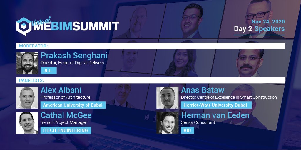 Don't miss <a href="/CescDubai/">Centre of Excellence in Smart Construction (CESC)</a> Director <a href="/AnasBataw/">Anas Bataw</a> tomorrow as he joins the panel of experts to discuss how best to create a viable BIM Mandate in the Middle East. <a href="/MEConstructionN/">MEConstructionNews.com</a> <a href="/mebimsummit/">ME BIM Summit</a> #smartconstruction #BIM 2020.mebimsummit.com/#register