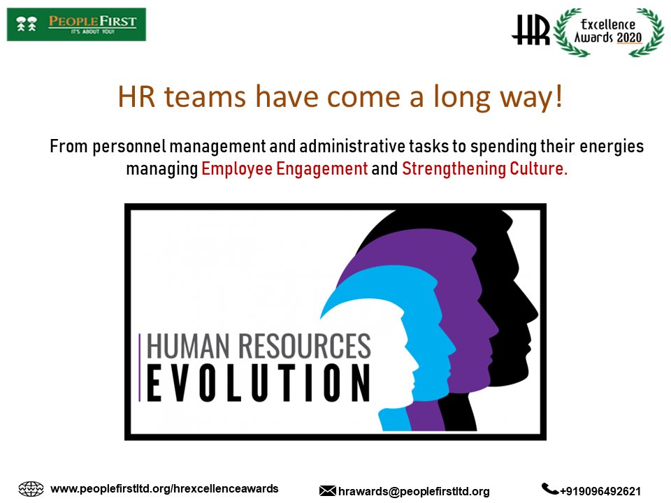AwardsHr's tweet photo. HR has gone from its traditional ‘fire and hire’ work to be seen as an integrated value-driven business function. They have evolved according to the changes that have happened around them and that makes them worthy of being in the spotlight. Nominate now: https://t.co/HXQtcywXyy https://t.co/tpu8SnTiIR