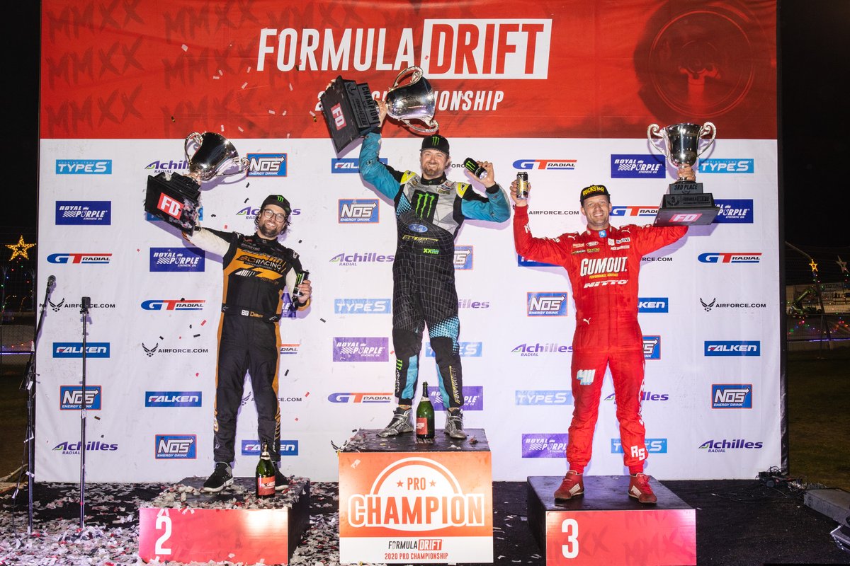 Winner Winner, Chicken Dinner. Here are your winners for the 2020 season! π
1st: @VaughnGittinJr
2nd: @ChelseaDeNofa
3rd: @RyanTuerck
#FormulaD #FormulaDRIFT #FDIRW https://t.co/iK6amAdQ3Z