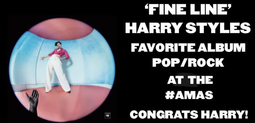 teamdirection11's tweet photo. Harry Styles gana la categoría de Favorite Album - Pop/Rock con “Fine Line” en los #AMAs .
Su PRIMER #AMAs como solista 🤍
@HSHQ
@Harry_Styles
@AMAs
#AMAsHarryStyles
#AmericanMusicAwards
#AMAs2020
#fineline https://t.co/4tjH4FKfLB