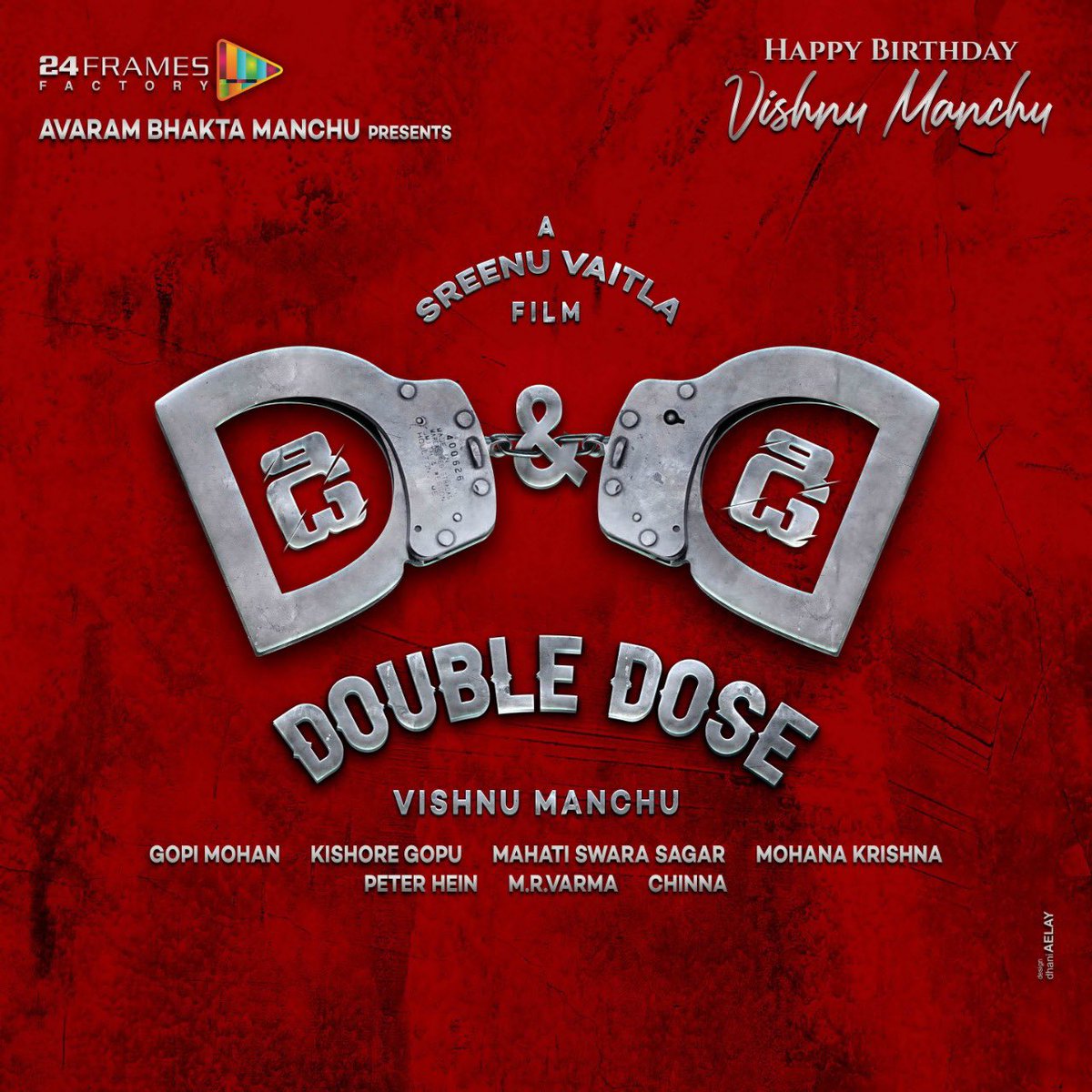 iVishnuManchu's tweet photo. Here we go again! But this time it’s D&amp;D Double Dose. Very excited to partner with my big brother Sreenu Vaitla garu again. God speed! 

#DD #Doubledose https://t.co/TLeCZAq4kd