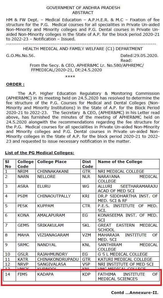  He added that he would work for their cause until a favourable outcome is found.Finally, AP govt has passed on ordnance on this issue and now it is a listed college This is  @PawanKalyan 