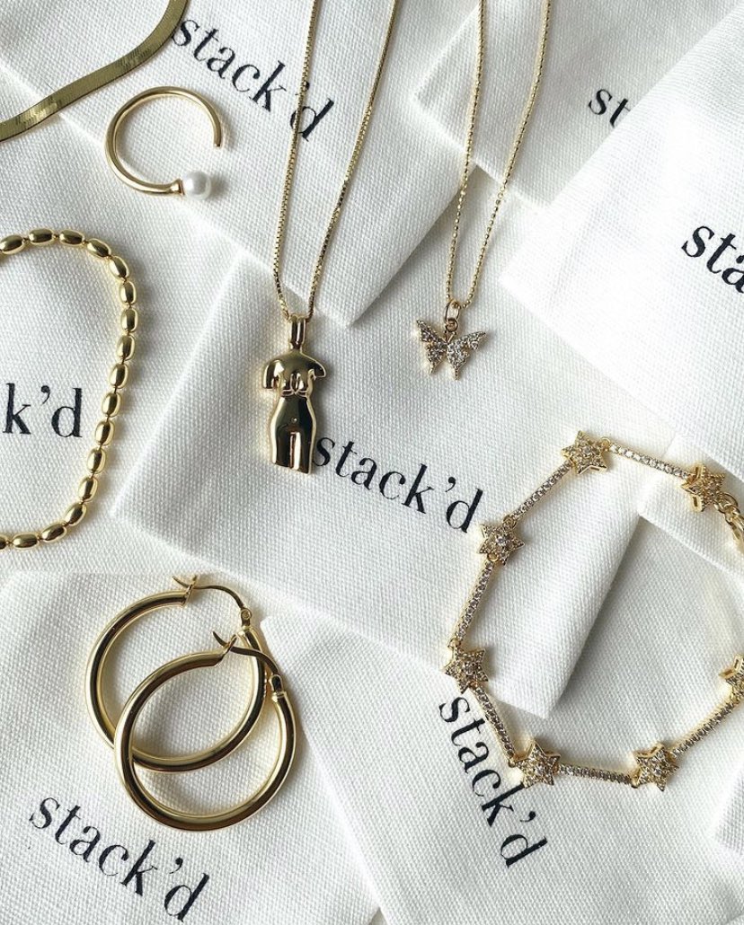 Beautiful jewelry pieces from #StackdJewels. Visit them at stackdjewels.com.  25% OFF SITEWIDE. Promo Code: CYBER25 

#jewelry #goldchain #daintyjewelry #necklace #minimaljewelry #minimalchic #shopsmallbusiness #holidayshopping
