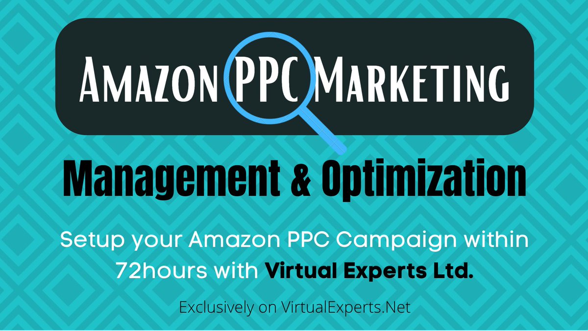 Setup your Amazon PPC Campaign within 72hours with Virtual Experts Ltd. #amazonppc #PPC #amazonconsultant #Gaston #Vivek #CaliforniaElectionnewsandupdates #amazonfba