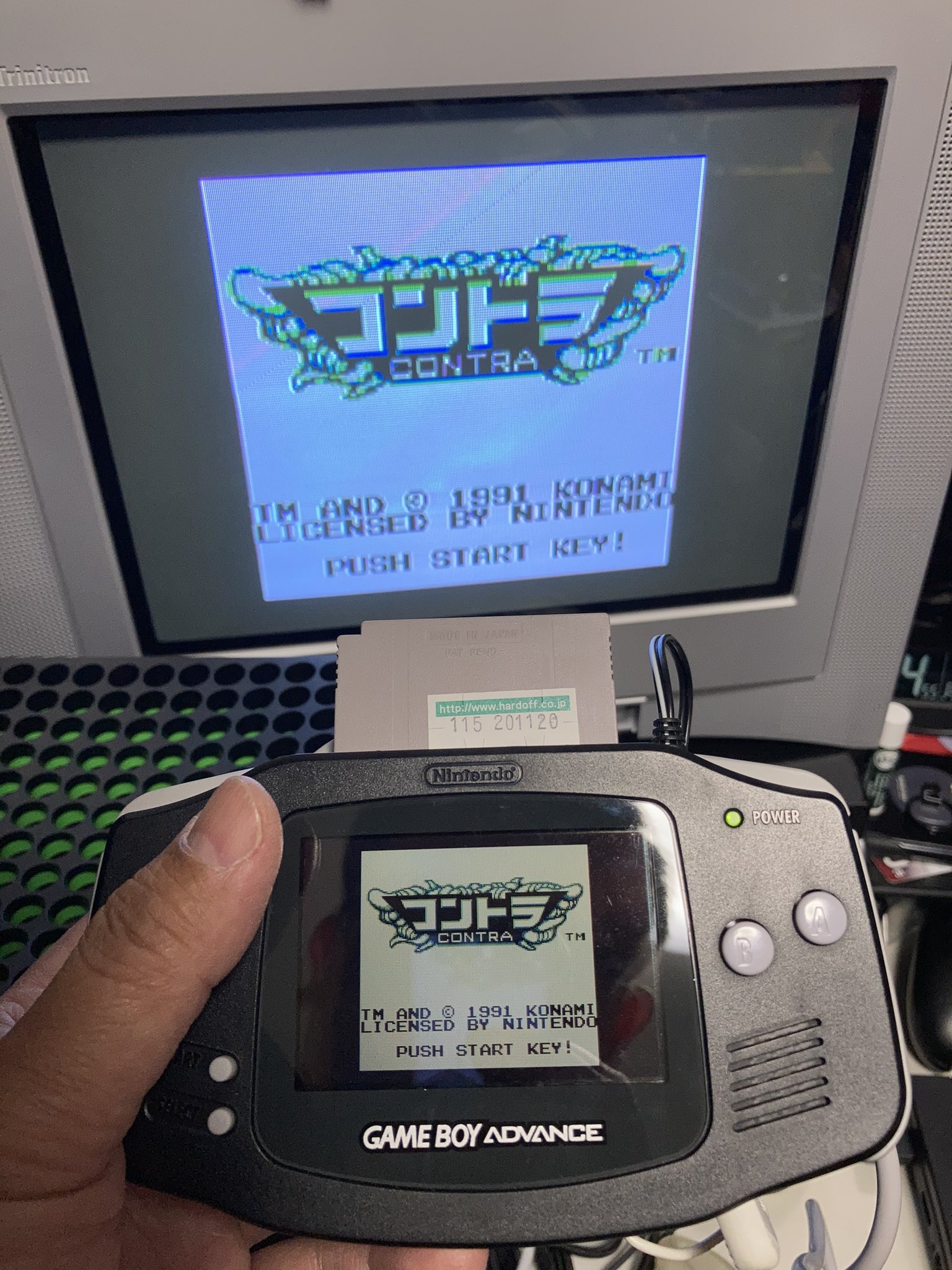 Nam 5 ハドフで テレビdeアドバンス を購入 ゲームボーイアドバンス にテレビ 出力を追加させる装置 組み立ててみたところちゃんとテレビ出力が出来るようになった S端子出力で綺麗だし遅延もないです 厚みがあるけど握りやすい形状は 傾きセンサー