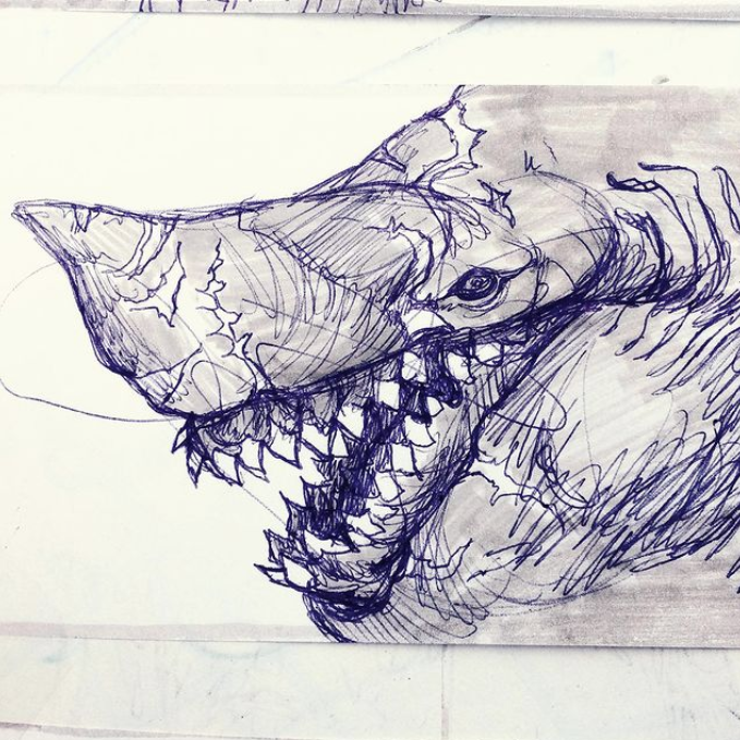 Pen drawings of uglies. 
#monsterart #creaturedesign #drawing #lineart 