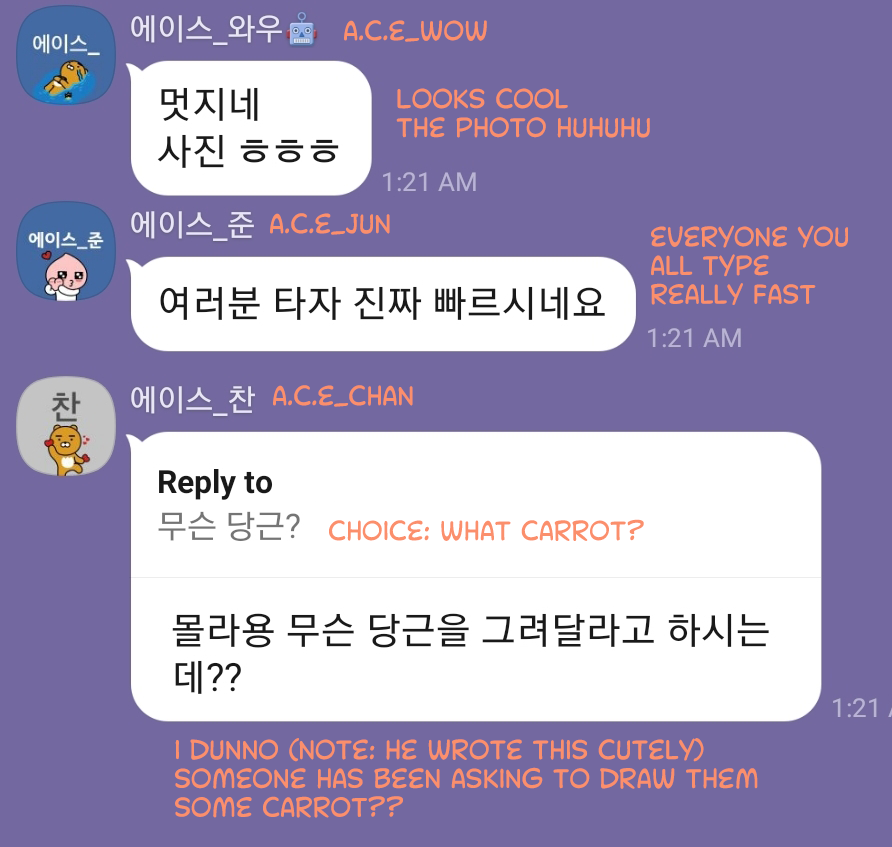 King Wow then responded like this:Junhee was lost... (me too)& Chan tried helping a lost Choice too.