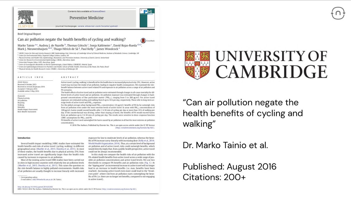 The University of Cambridge released a report in 2016 which concluded that long-term exposure to PM2.5 poses a health risk to people exposed to very high concentrations of air pollution. The team developed a simple scale to help mitigate health risks...