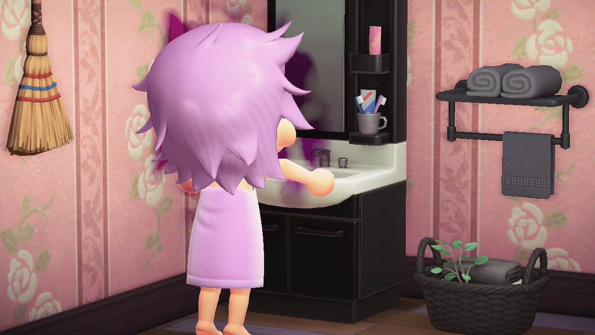 Eggsybee's tweet photo. How it feels for me to have gender dysphoria.

#nonbinarylife #animalcrossingstills #acnh https://t.co/fQjYgREQNY