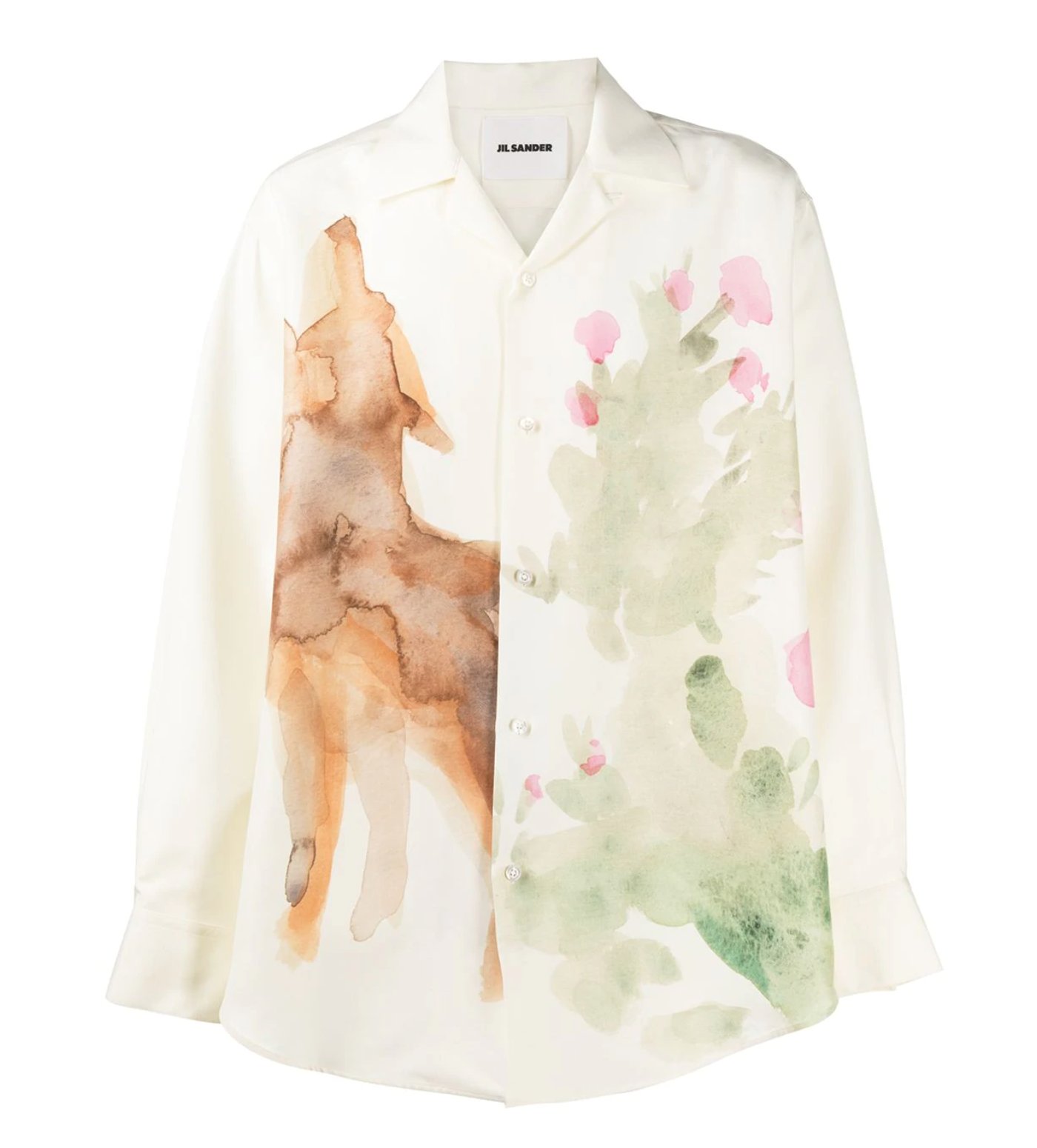 米津玄師着用 ジルサンダー 20AW コヨーテ 水墨画シャツ