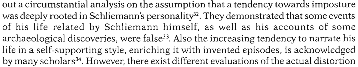 According to Graziadio and Pezzi (c), much of Schliemann’s personal notes and accounts of the graves are considered fraudulent, displaying too much of his own desires and personality (similar to the influence of Schliemann’s obsession with Homer on the mask).