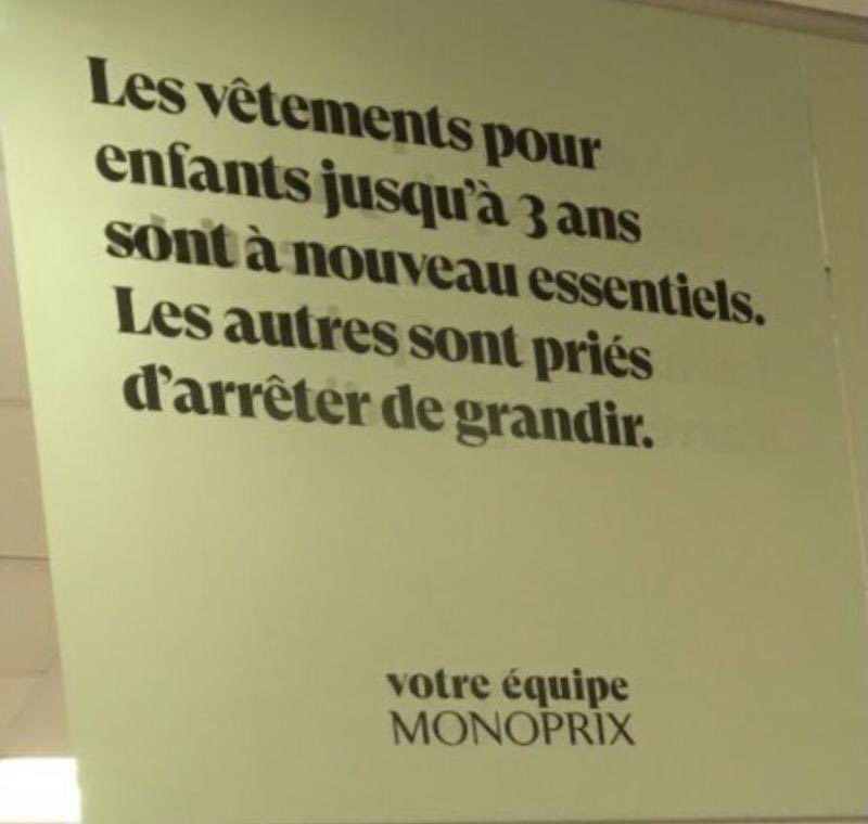 VeroPeter's tweet photo. La campagne décalée de ⁦@Monoprix⁩ ⁦@DDBParis⁩ ! https://t.co/Cmp5b5w682