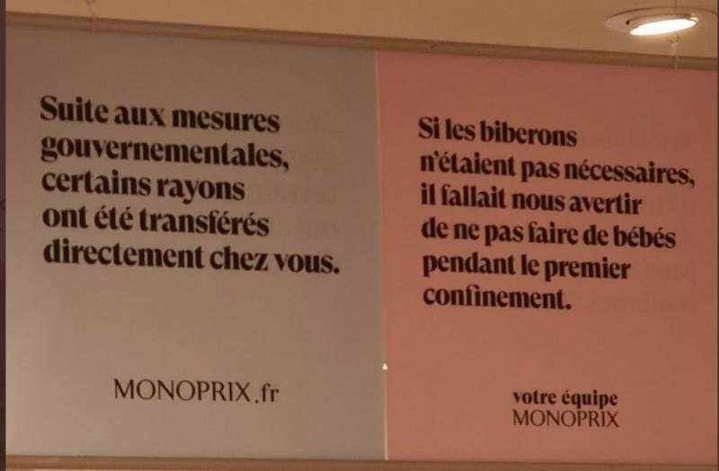 VeroPeter's tweet photo. La campagne décalée de ⁦@Monoprix⁩ ⁦@DDBParis⁩ ! https://t.co/Cmp5b5w682