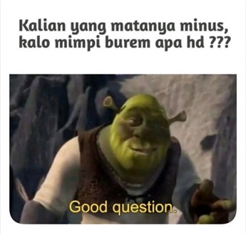 casablanca_id's tweet photo. Tolong buat yang minus, dijawab tuh pertanyaanya hehe ⁣⁣
⁣⁣
#Casablanca #iniwangigue #pastipercayadiri #casaholic #casablancaaja #recehkantwitter #ngakakkocak #jokesreceh #mataminus #memereceh https://t.co/cISnOqS4SG