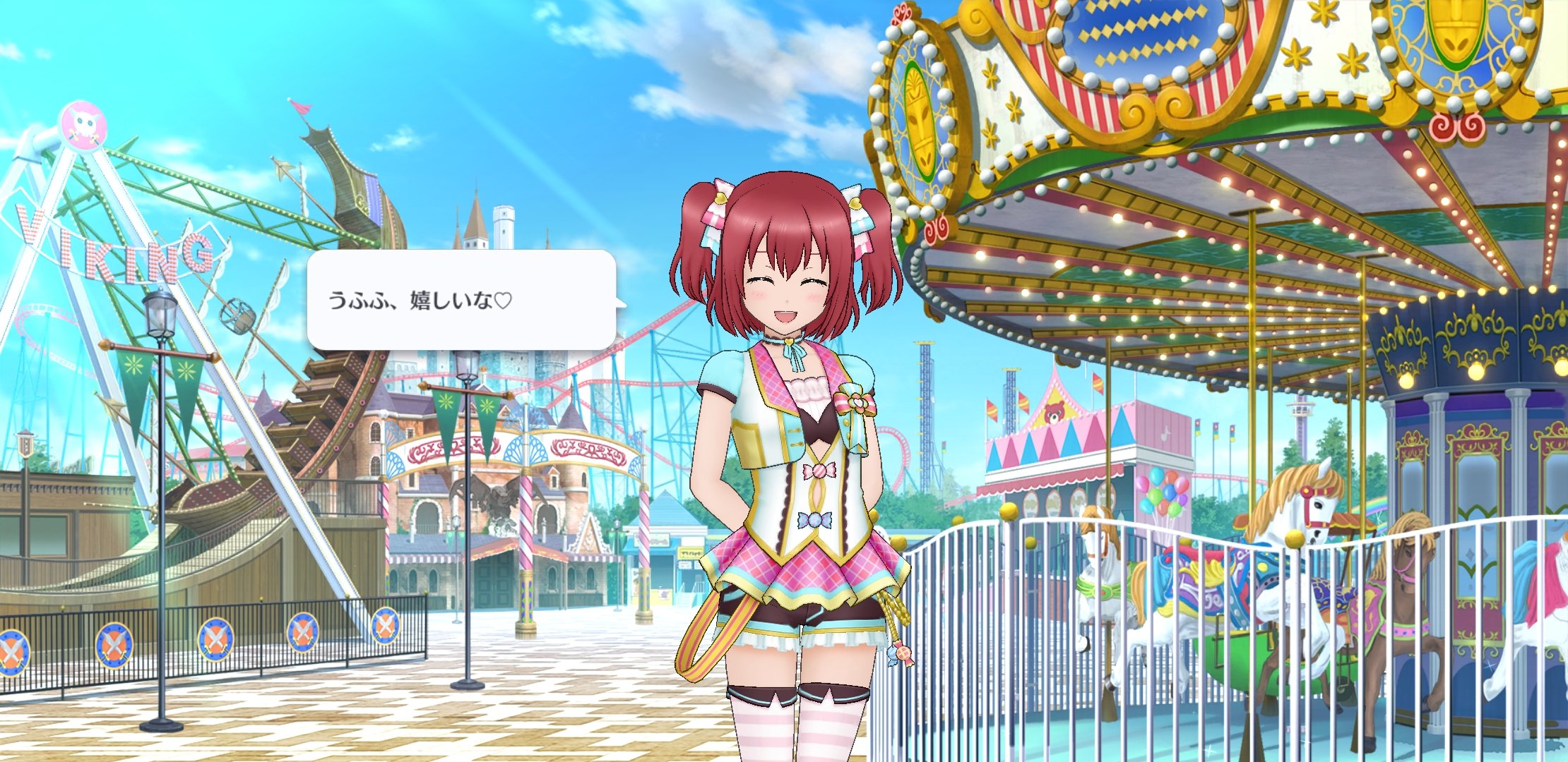 たくみ 遊園地背景手に入れたからイラスト再現してみたよヽ ﾟwﾟ 人 ﾟwﾟ ﾉ T Co Jfep5xnwth Twitter