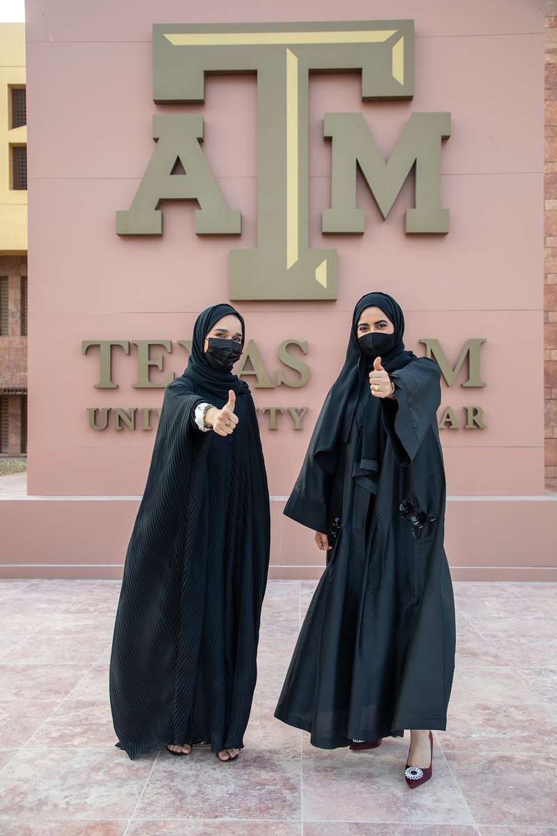TAMUQ's tweet photo. Congrats to the 52 Aggies who received their Aggie Rings to resounding car honks at our first drive-in ceremony! The Aggie Ring is the most visible symbol of a Texas A&amp;M graduate, connecting them in a global network of Aggies. https://t.co/3ldYjbiDWW