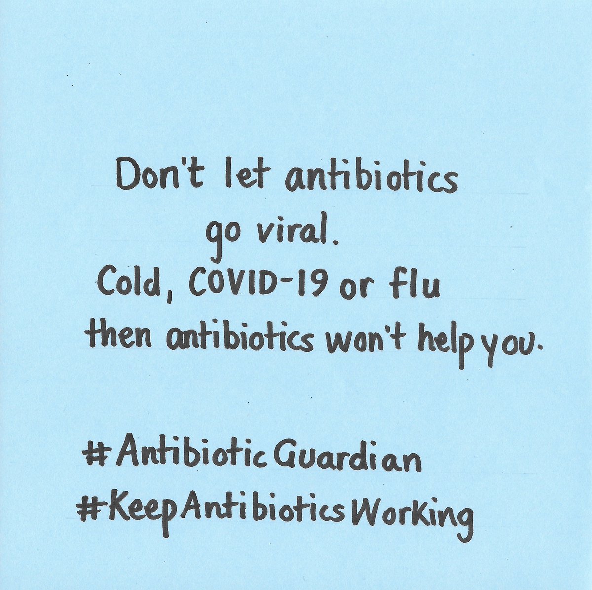 Make a pledge or re-pledge this year to being an #AntibioticGuardian - antibioticguardian.com It is more important than ever that we don't let antibiotics go viral! #WorldAntibioticAwarenessWeek #StartSmartThenFocus #KeepAntibioticsWorking