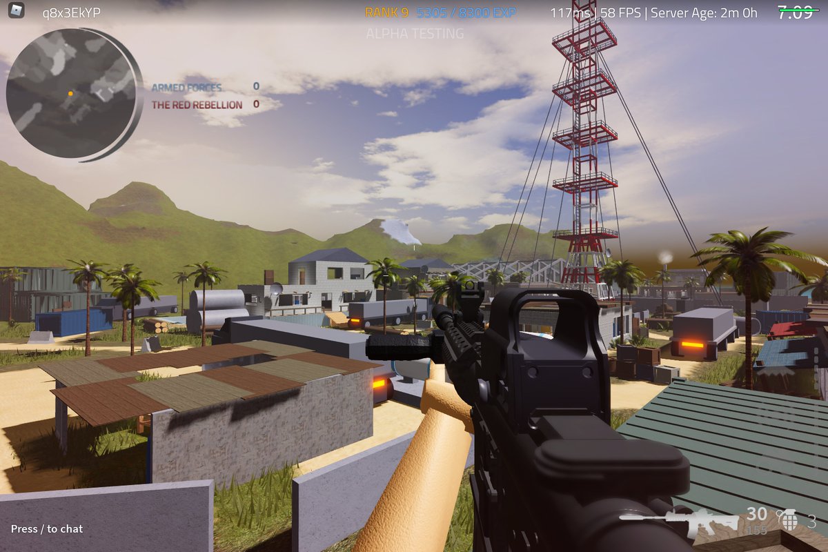 TickyOTacky's tweet photo. Ill leave the link to try out the game in the comments! #Roblox #RobloxDev #fps #Developer #Game https://t.co/RFfFczZ6Cz