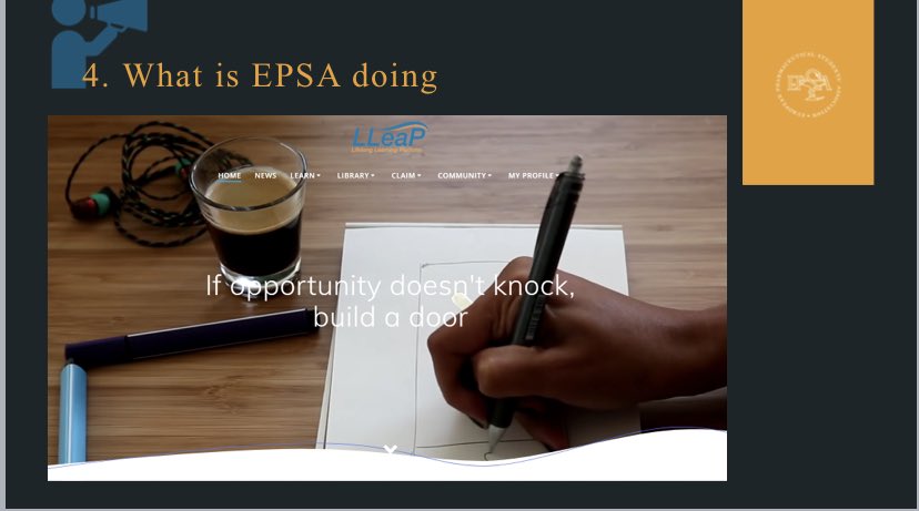EPSA_Online's tweet photo. Are you aware of the ≠ activities in place to meet stud• needs⁉️

Lleap platform ➡️ lifelong learning

Career page ➡️ professional development and career orientation

Methodology booklet ➡️ advocating for harmonisation🔄 and ↗️of the education in 🇪🇺

Cc @PGEU @EIPGeu @EAHPtweet https://t.co/ObQvLa7cxJ