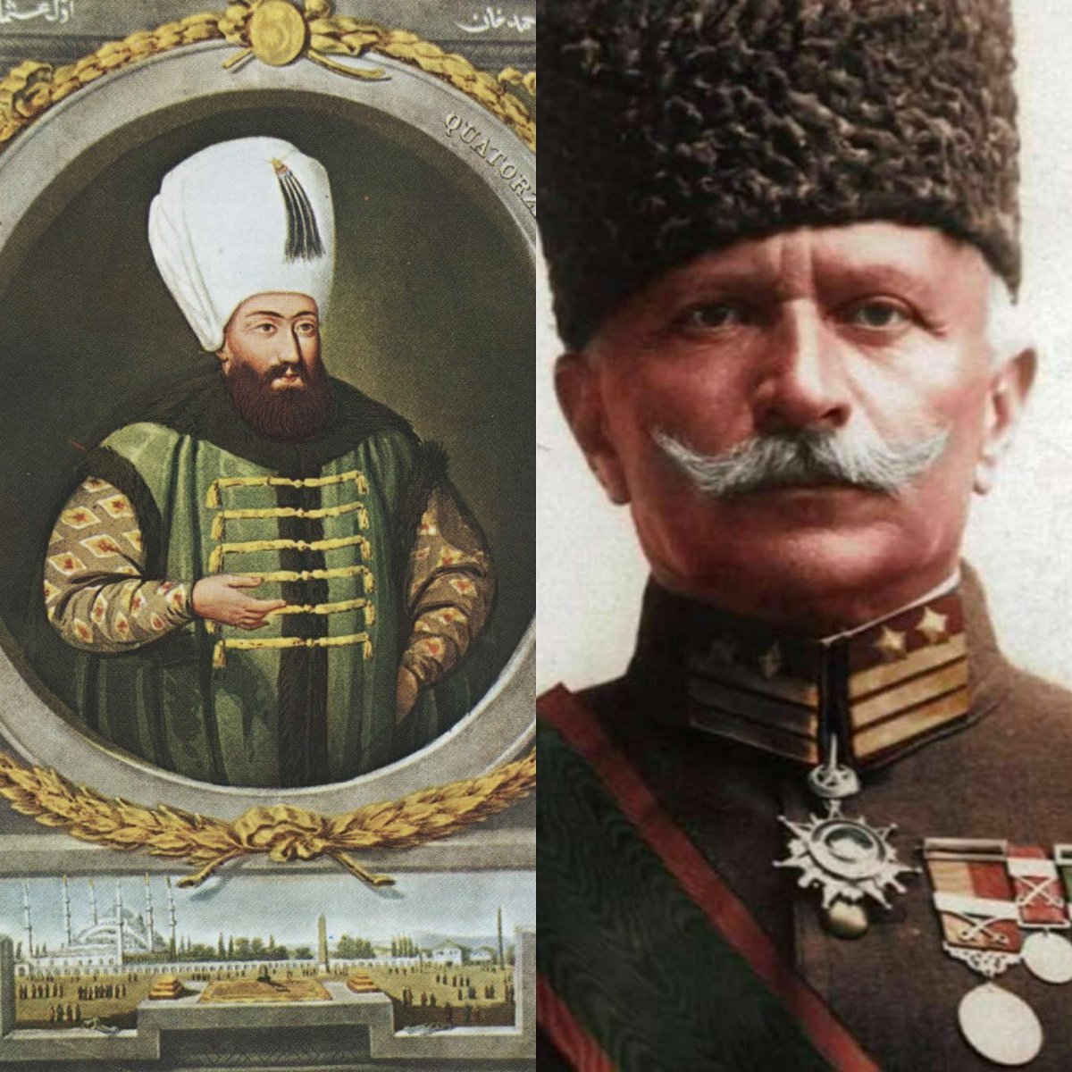 qbayyinah91's tweet photo. Penyegaran TL #35
#YesterdayInHistory: Sultan Ahmed I (foto 1), inisiator pembangunan Sultan Ahmet Camii (🕌 Biru) wafat pd tanggal 22/11/1617. Ömer Fahrettin Pasha (foto 2), gubernur terakhir Utsmani Madinah wafat pd tanggal 22/11/1948. Al-Fatihah... 🤲🏻🤲🏻
@vierda @DukeCondet https://t.co/3dWh5pfQMt