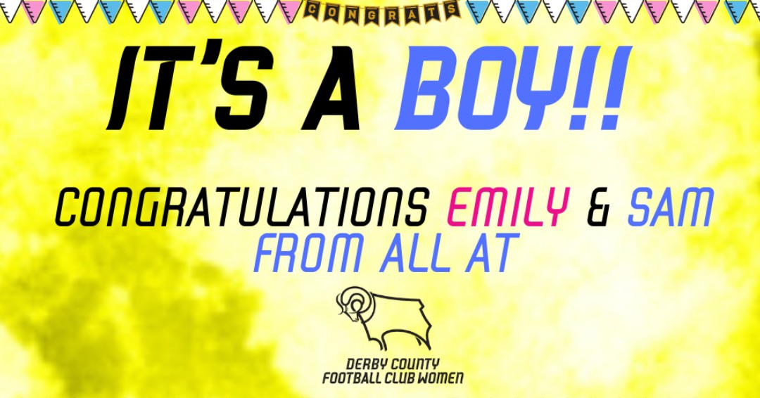 DCFCWomen's tweet photo. ♂️𝙄𝙩'𝙨 𝙖 𝘽𝙤𝙮 - 𝘾𝙤𝙣𝙜𝙧𝙖𝙩𝙪𝙡𝙖𝙩𝙞𝙤𝙣𝙨 𝙀𝙢𝙞𝙡𝙮 &amp; 𝙎𝙖𝙢  👶

Congratulations to #Ewes Legend &amp; Club Ambassador @EmJeffo6 and partner Sam on the birth of their Son Kade Morris!!

Everyone @DCFCWomen cannot wait to meet him soon!

#Family #DCFCW #DCFC #EweRams ⚪⚫ https://t.co/VJ4WyIySEy