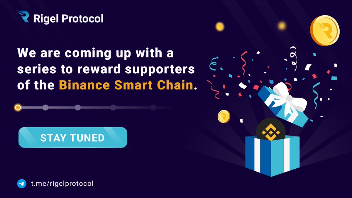 rigelprotocol's tweet photo. We are coming up with a series to reward supporters of the Binance Smart Chain. Get Ready for the Blast!!!! Stay Tuned for updates. #DEFI #Coindesk #BSC #Airdrop #RigelSeries #updates #binance #RGP https://t.co/6EWxMCMHxi