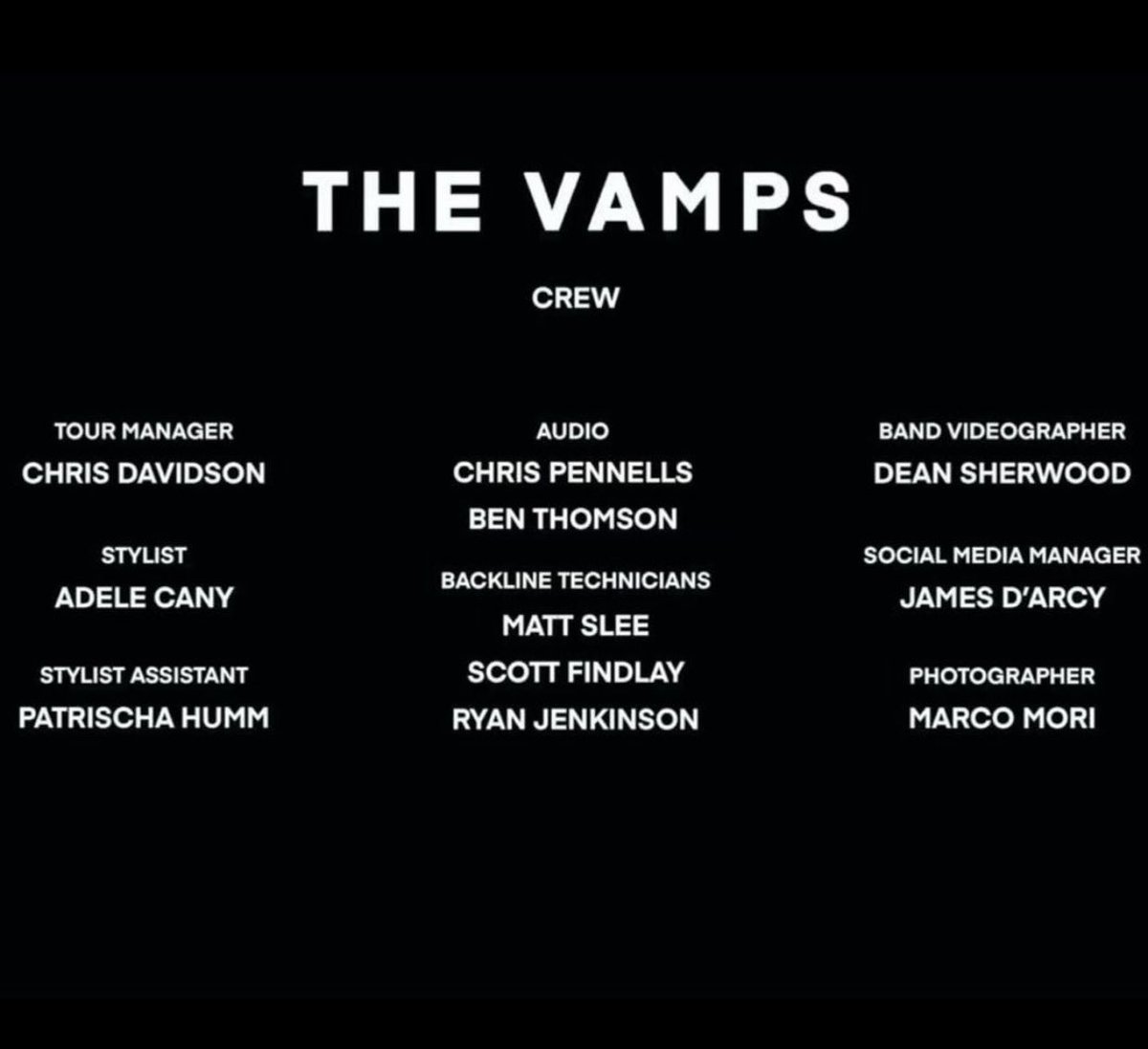 TheVampsCon's tweet photo. Just wanna give a special shout-out to these guys for being the best team around us we could ask for x https://t.co/Gg5TWlalPk