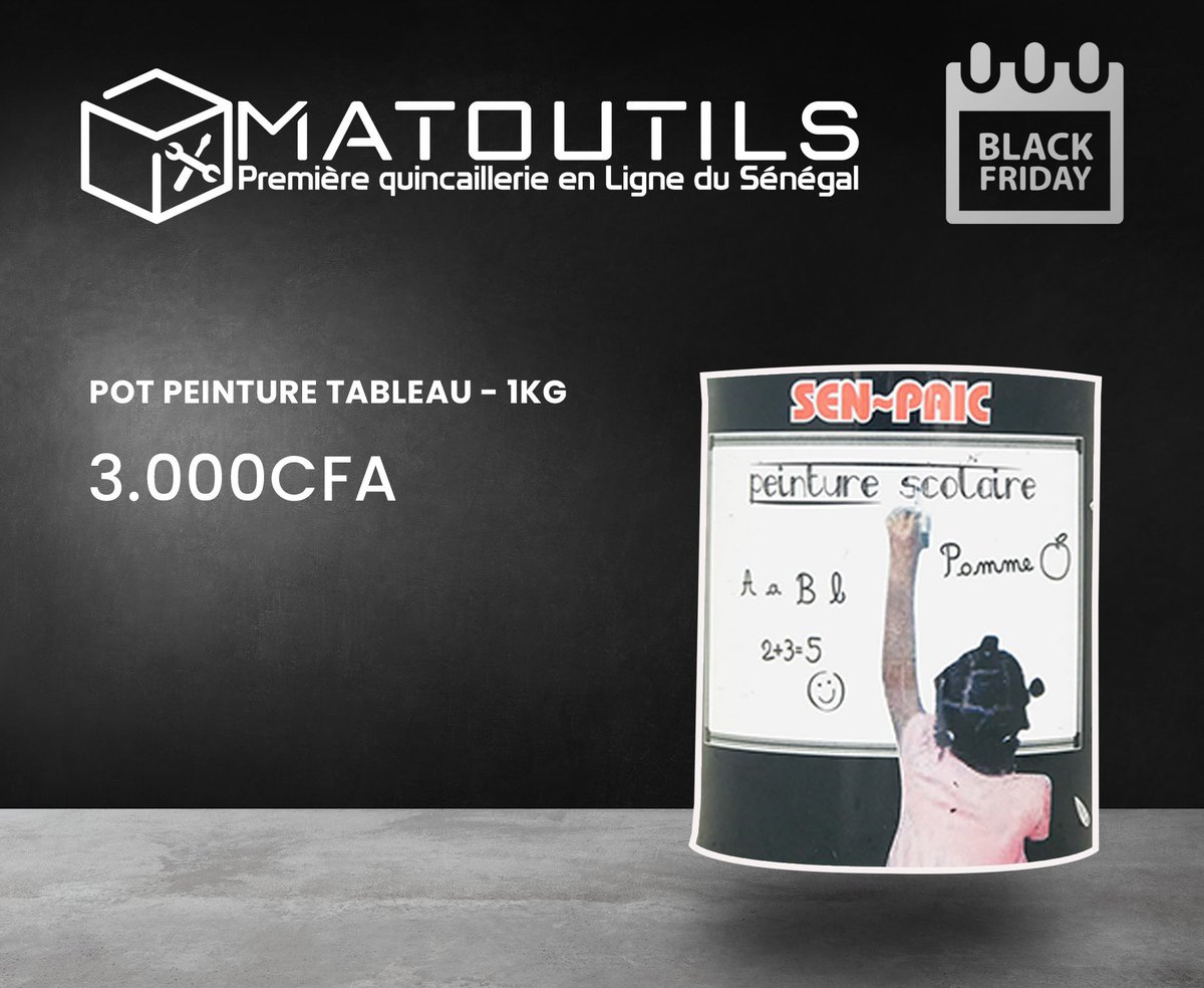 MatOutilsPro's tweet photo. Pot de peinture pour tableau disponible en plusieurs couleurs
#matoutils https://t.co/u1tJMBDgHy