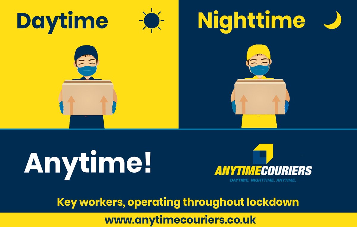 AnytimeCouriers's tweet photo. Same day collections and deliveries operating throughout lockdown.
https://t.co/x0gAL2lGHS

#logistics #supplychain #yorkshire #ukdelivery #eurodelivery https://t.co/CR9CCnMAqH
