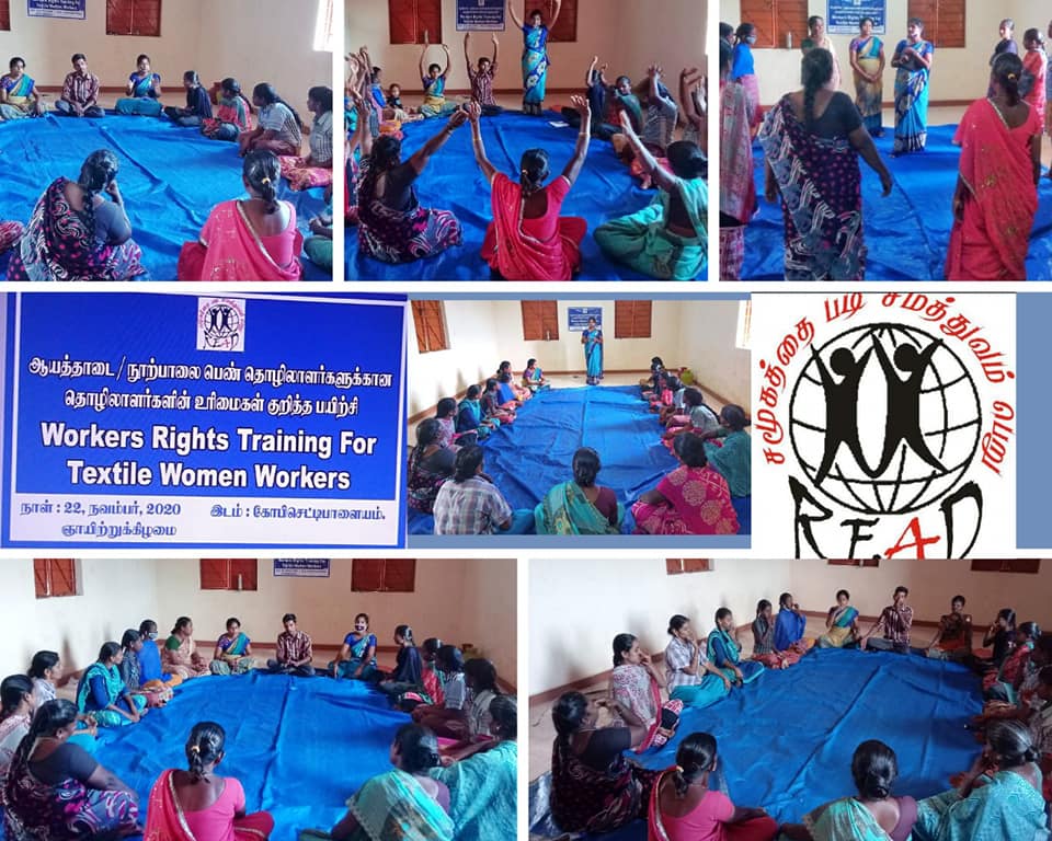 READSathy's tweet photo. #READ
#Community_Level
#Workers_Rights_Training
#READ organized community level Workers Rights Training for Women Textile Workers in the working villages
#Creating awareness in the community plays an important role in protecting and safeguarding the rights of the textile workers https://t.co/iLOzDFwzIM