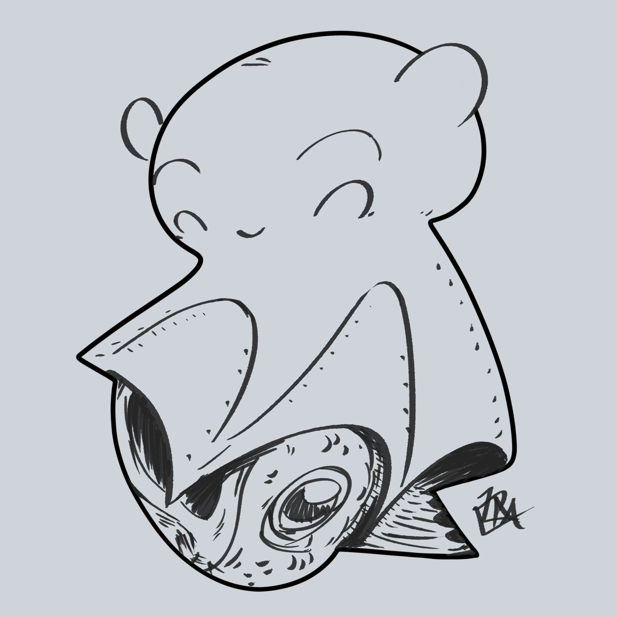 shapesketchgame's tweet photo. My addition to this week's #SundayFishSketch and the #ShapeSketchGame! Just a cute little vampire squid doing cute vampire squid things ๐ฆ
#art #sketch #shapechallenge #shapedrawing https://t.co/Yoc9cWxcRJ