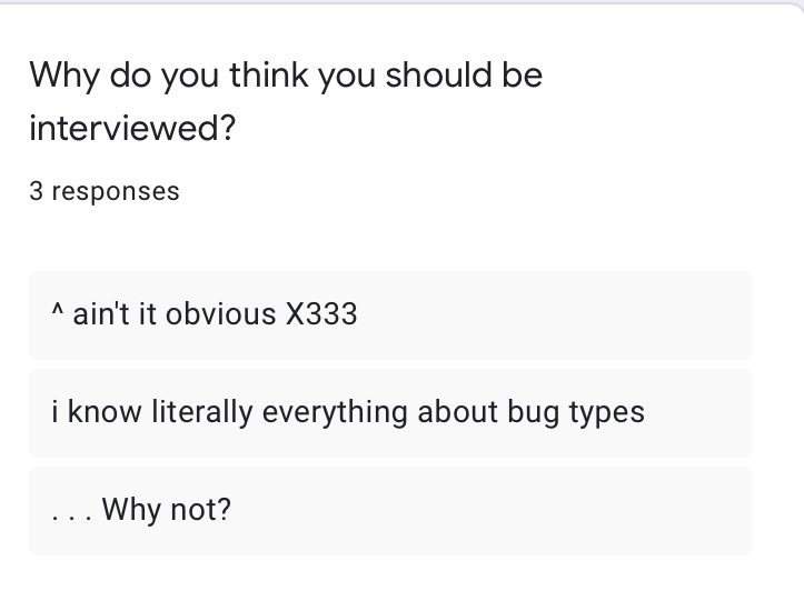 Loving the descriptive answers guys! Keep it up!