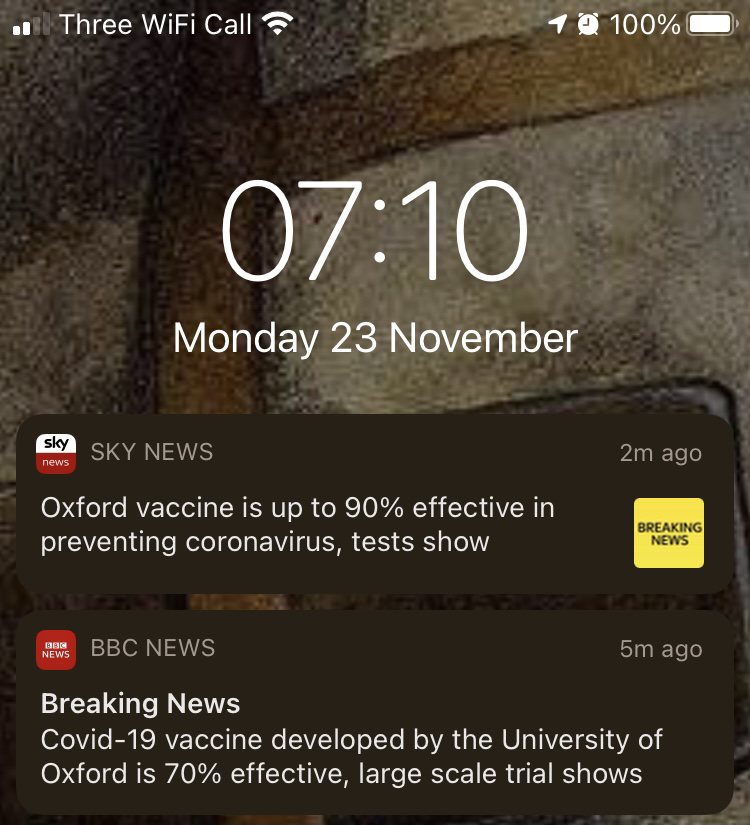 Slight difference of opinion between <a href="/BBCNews/">BBC News (UK)</a> and <a href="/SkyNews/">Sky News</a> - assuming they got the same #CovidVaccine press release, how can they interpret/report it so differently? 🤨

Different agendas? 🤔