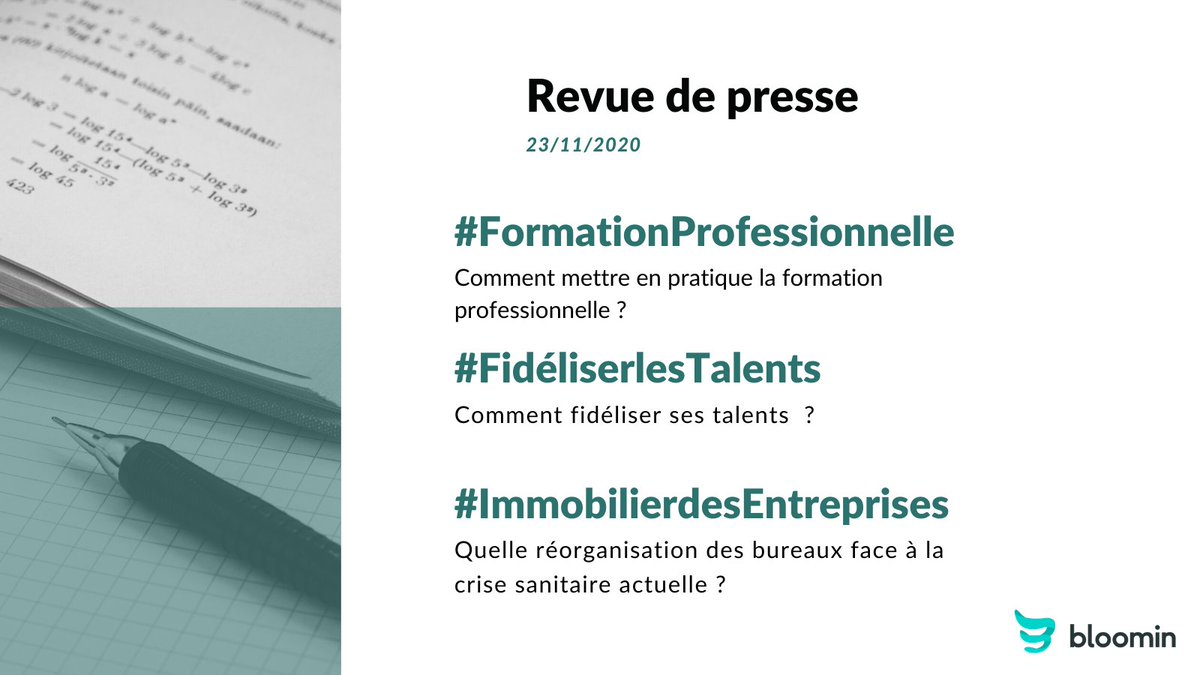 Pour bien démarrer cette semaine, découvrez notre revue de presse spéciale #formationprofessionnelle #fidelisersestalents #immobilierdesentreprises. 9 articles sélectionnés pour vous !
Bon lundi ! Vous pouvez la télécharger ici : hubs.la/H0BmKlv0